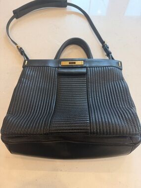 Marc Jacobs Black Quilted Leather  Bag with shoulder strap